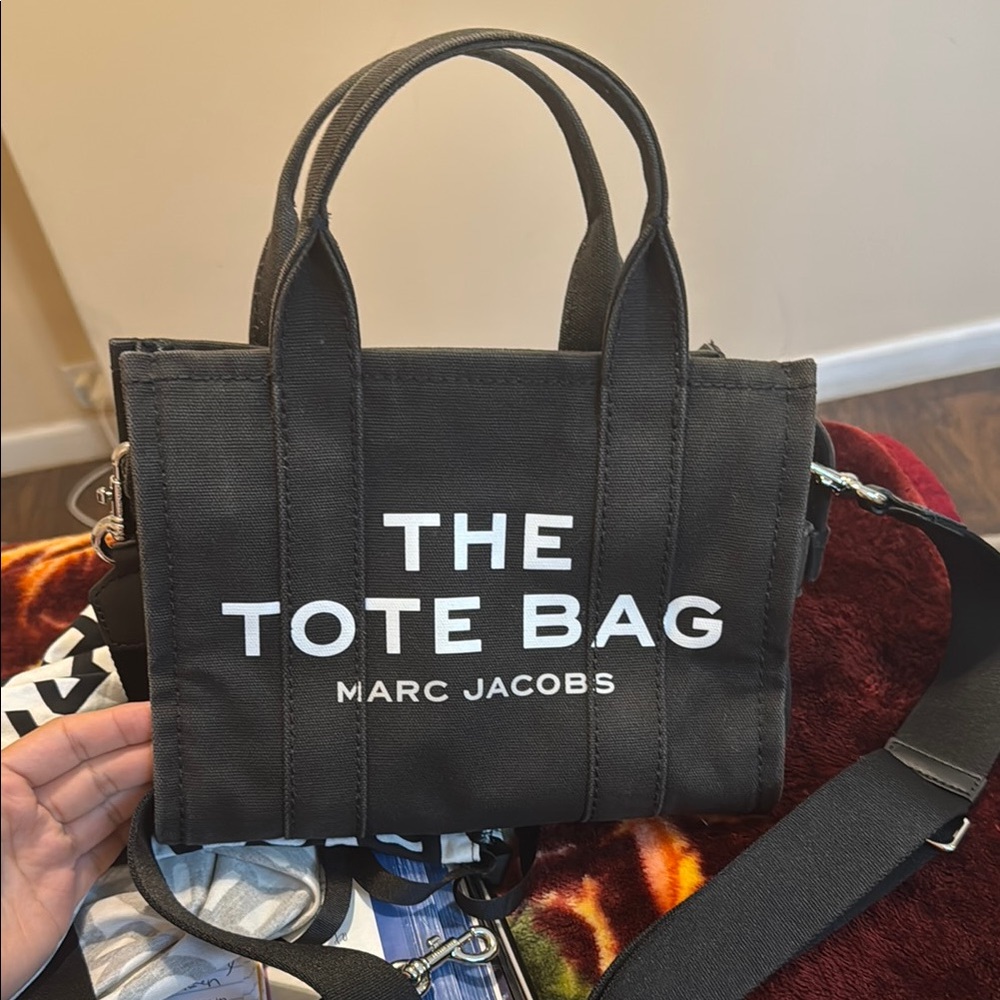 Marc Jacobs Black Canvas Tote Bag